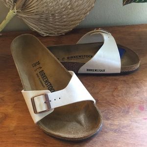 Birkenstock Madrid in Graceful Pearl White